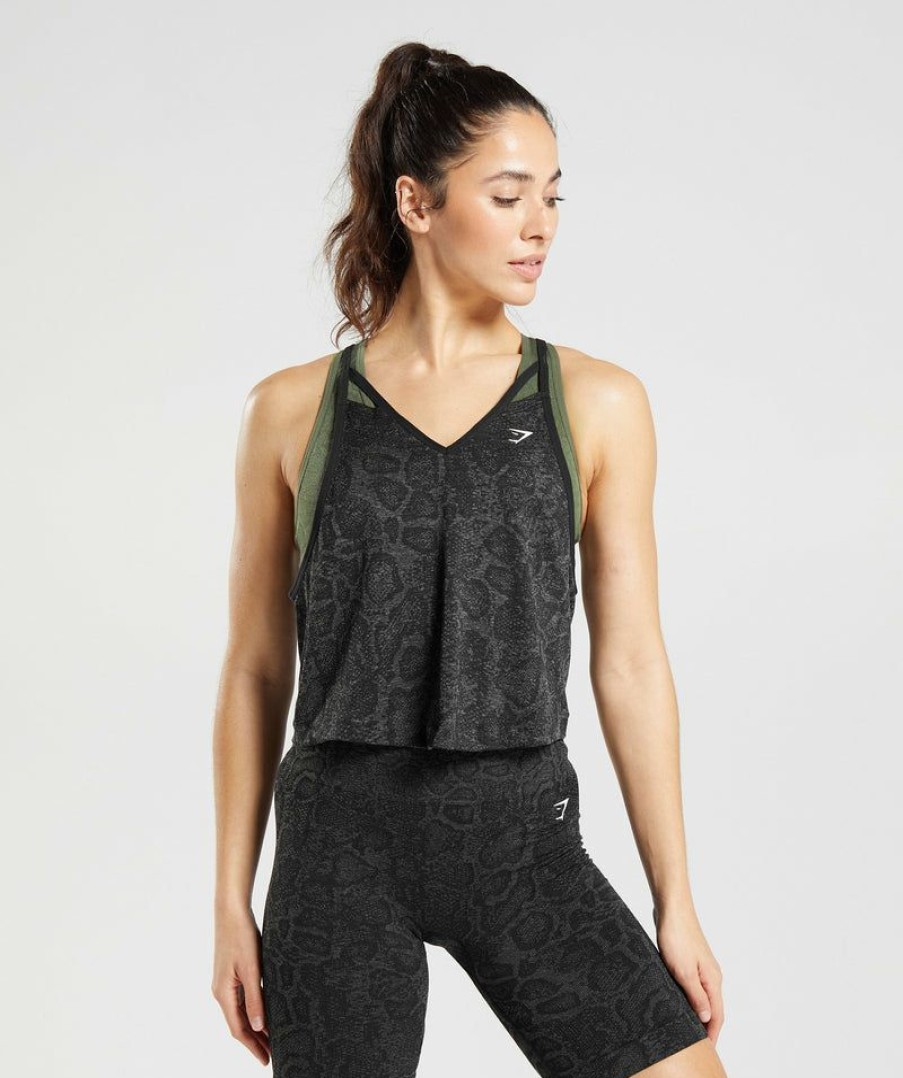 * Promotions Adapt Animal Seamless Midi Tank Tank Tops