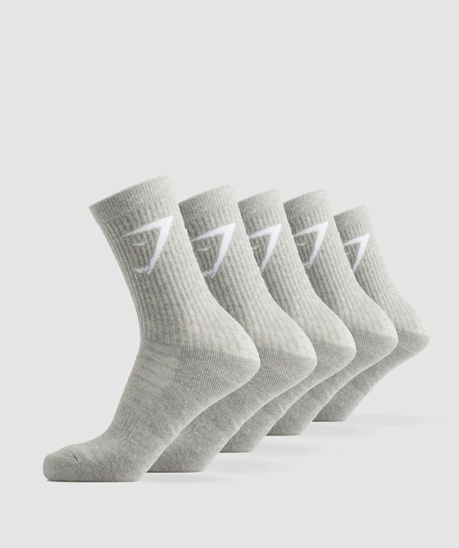 * Classical Crew Socks 5Pk Socks