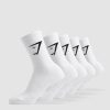 * 100% Guarantee Crew Socks 5Pk Socks