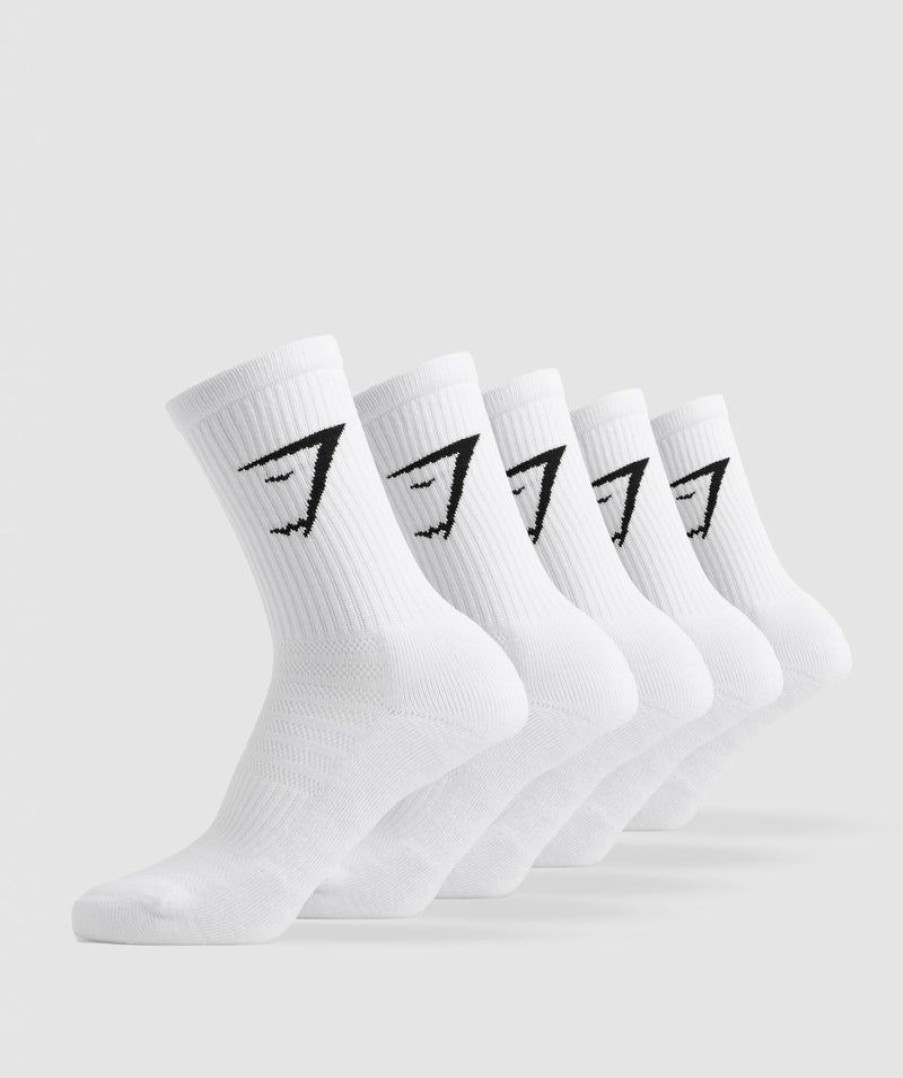 * 100% Guarantee Crew Socks 5Pk Socks