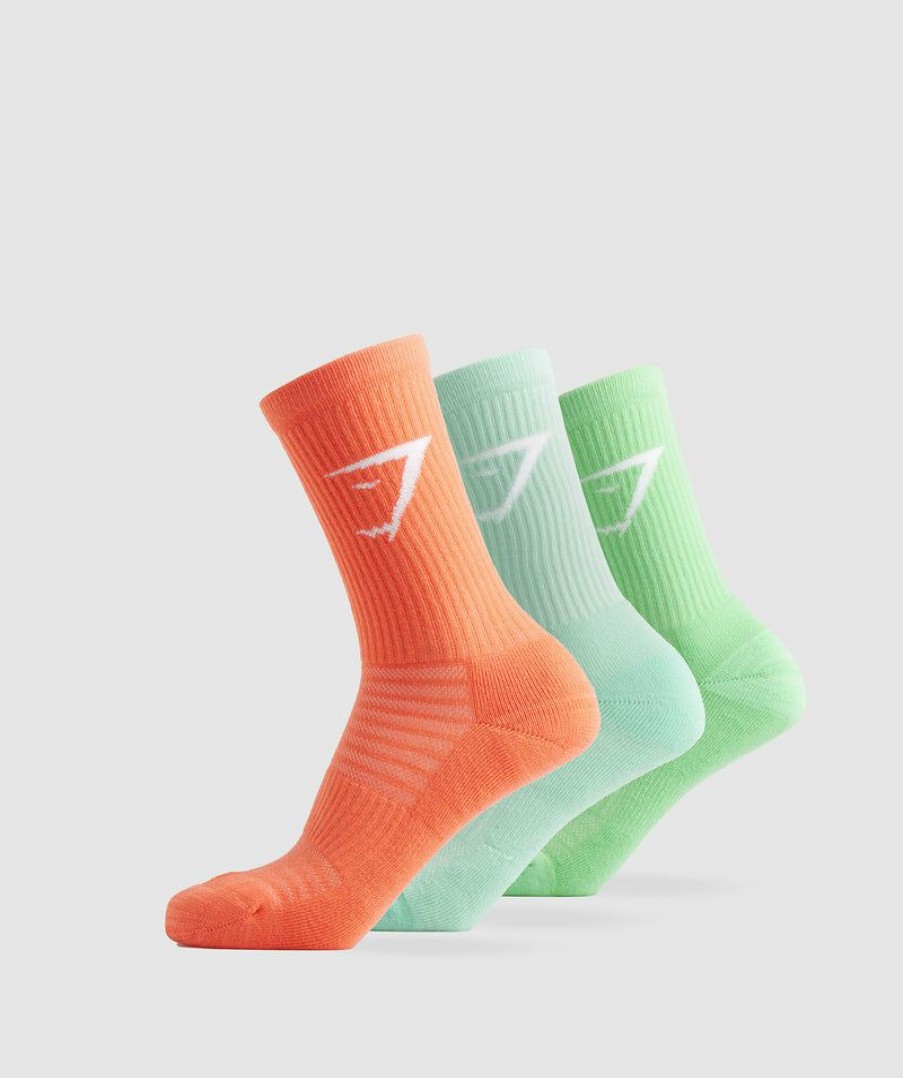 * 100% Guarantee Crew Socks 3Pk Socks