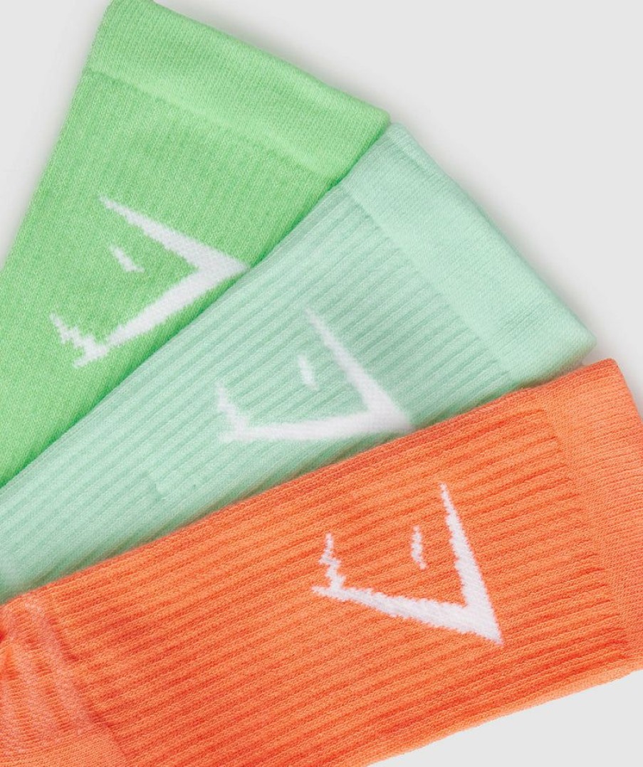 * 100% Guarantee Crew Socks 3Pk Socks