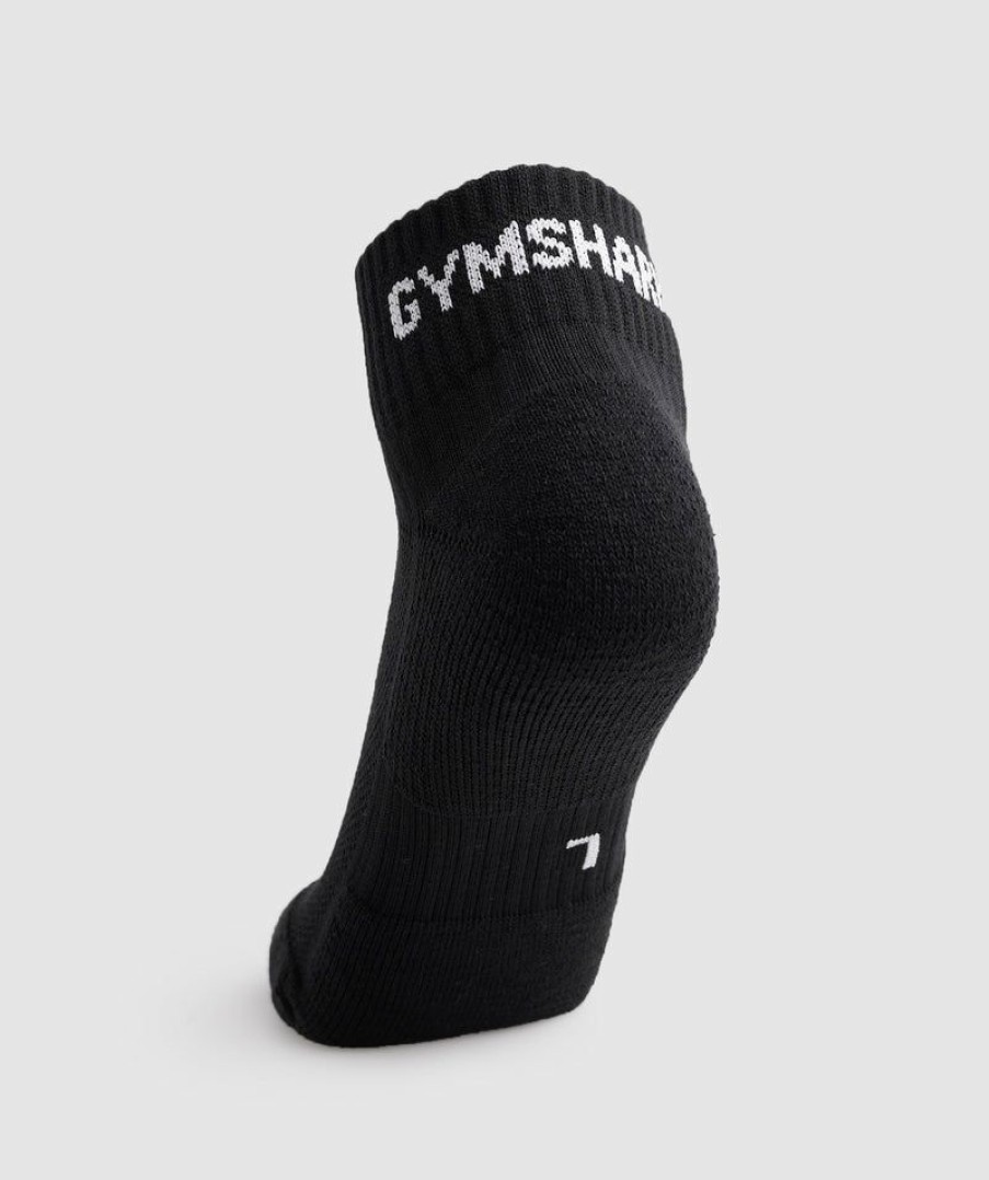 * Classical Jacquard Quarter Socks 3Pk Socks