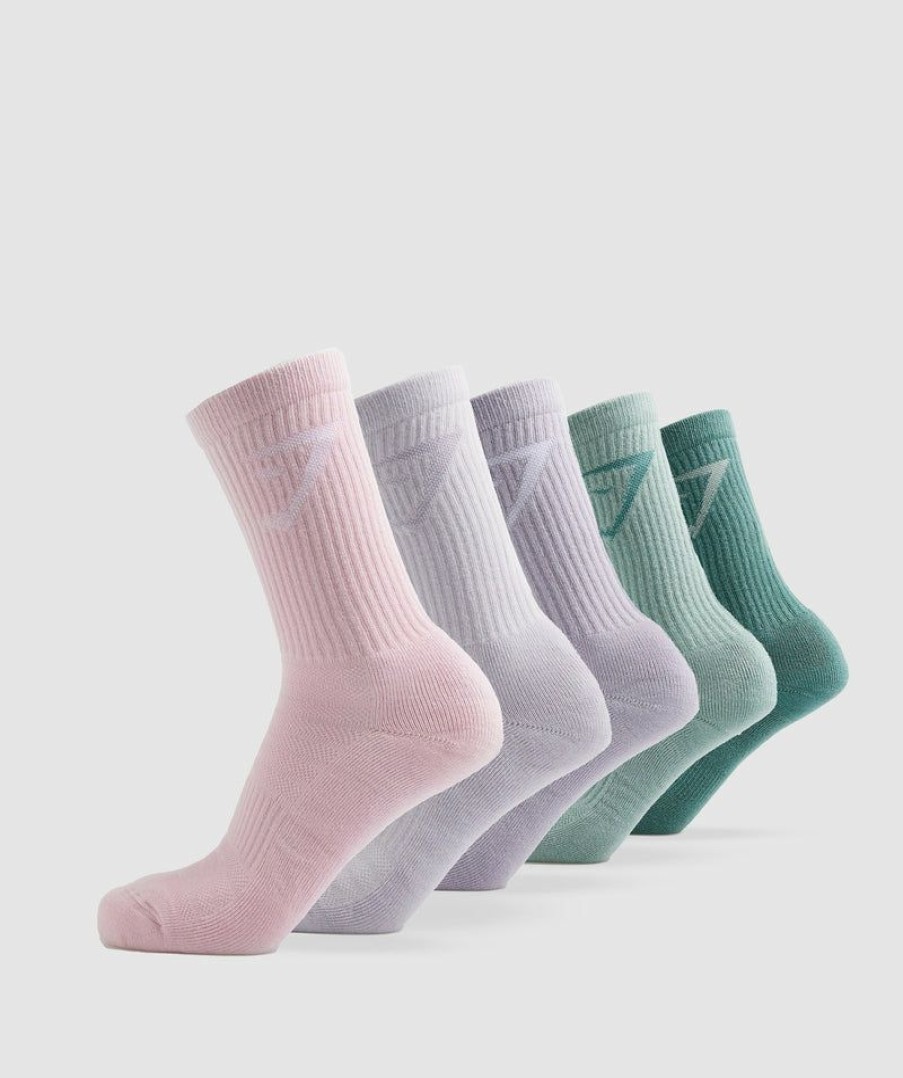 * Promotion Crew Socks 5Pk Socks