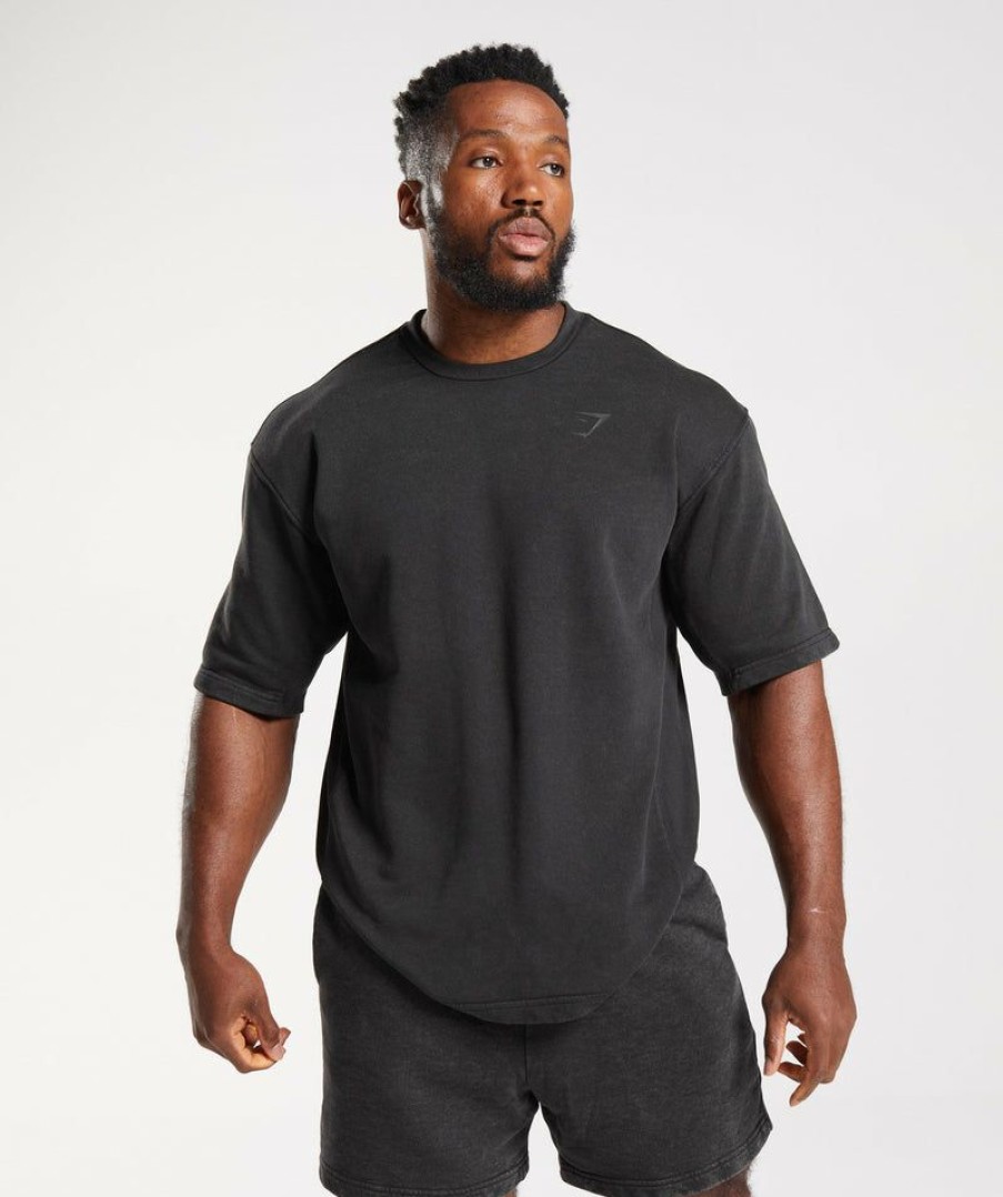 * Top Sell Power Washed Short Sleeve Crew T-Shirts & Tops