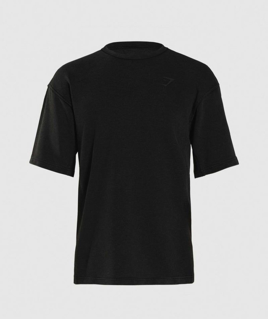 * Top Sell Power Washed Short Sleeve Crew T-Shirts & Tops